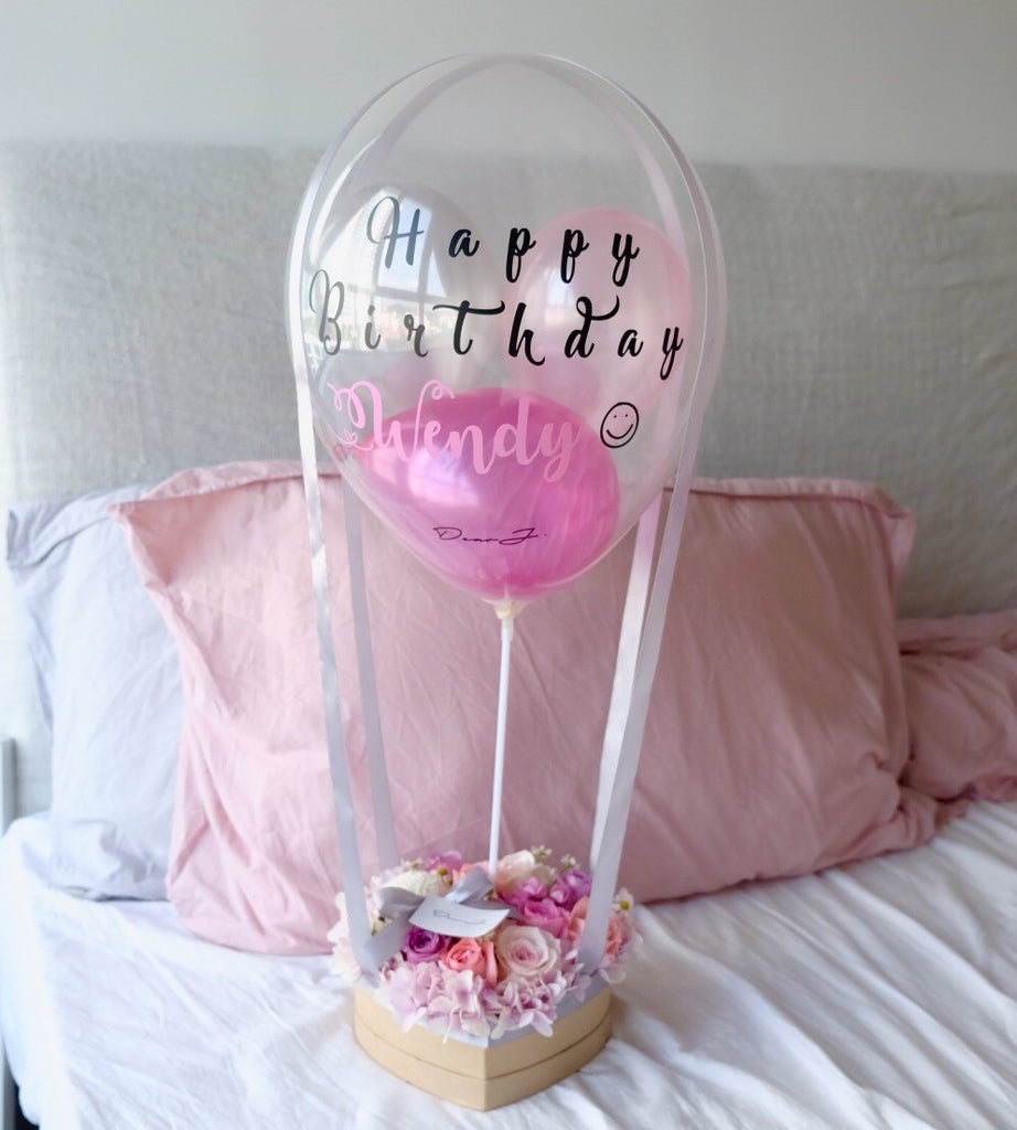 Hot Air Balloon Bloom Box (Small)  Giftr - Malaysia's 