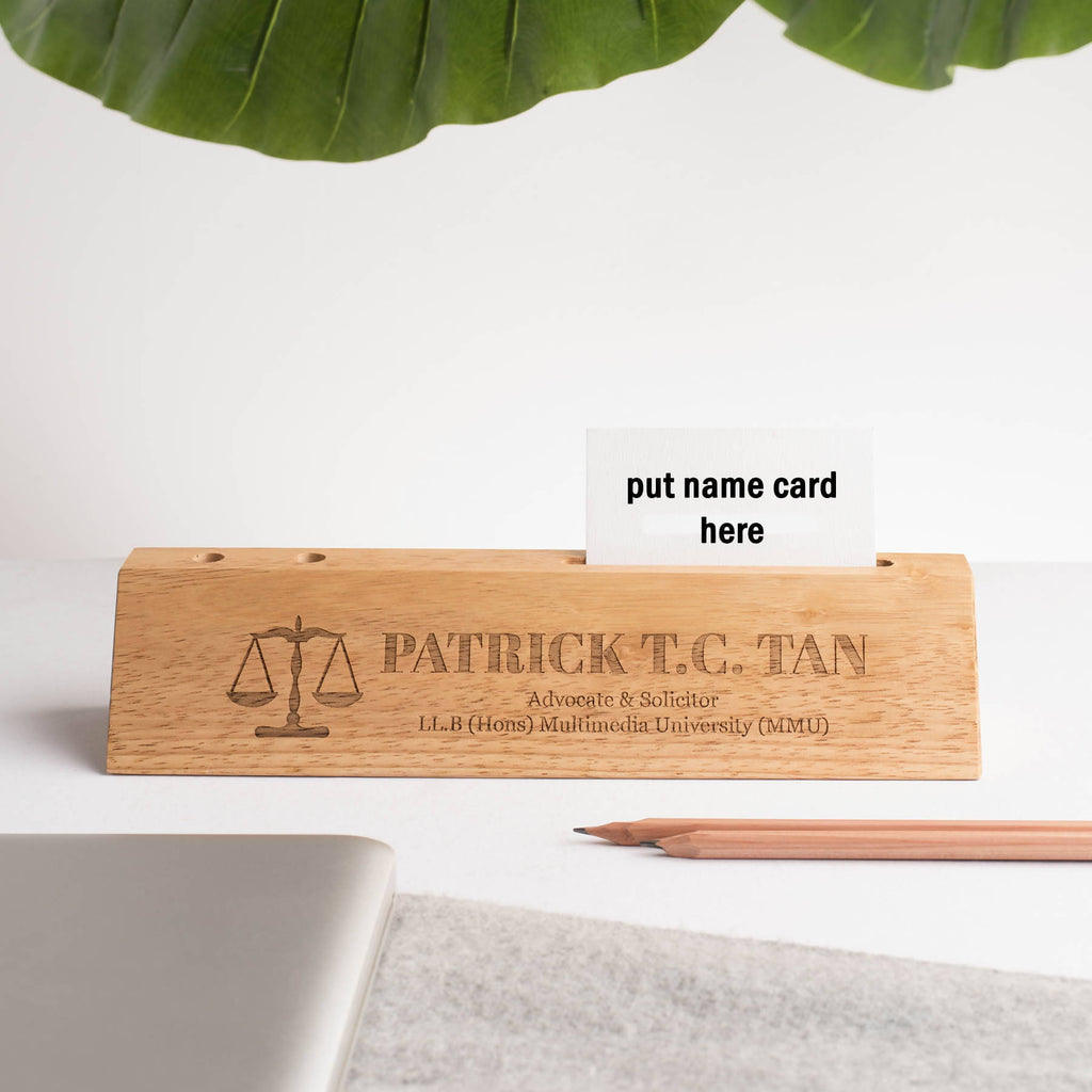 Personalised Desk Name Plate With Wordings 4 6 Working Days