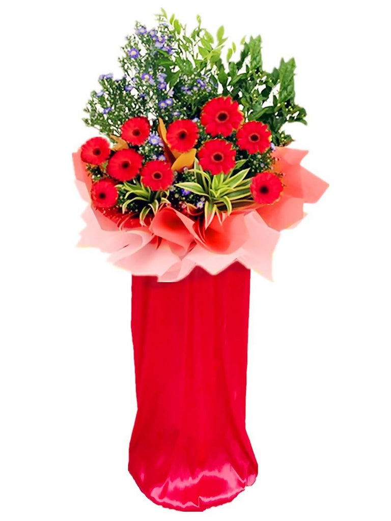 Red Fresh Gerbera Grand Opening Flower Stand | Giftr - Malaysia's Leading  Online Gift Shop