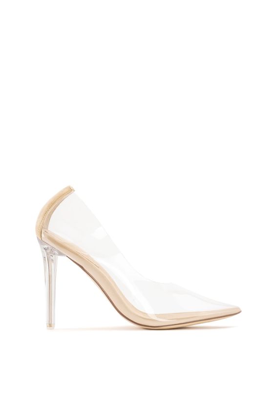 clear stiletto pumps