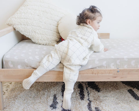 Tealbee Toddler in a Checkered Dreamsie