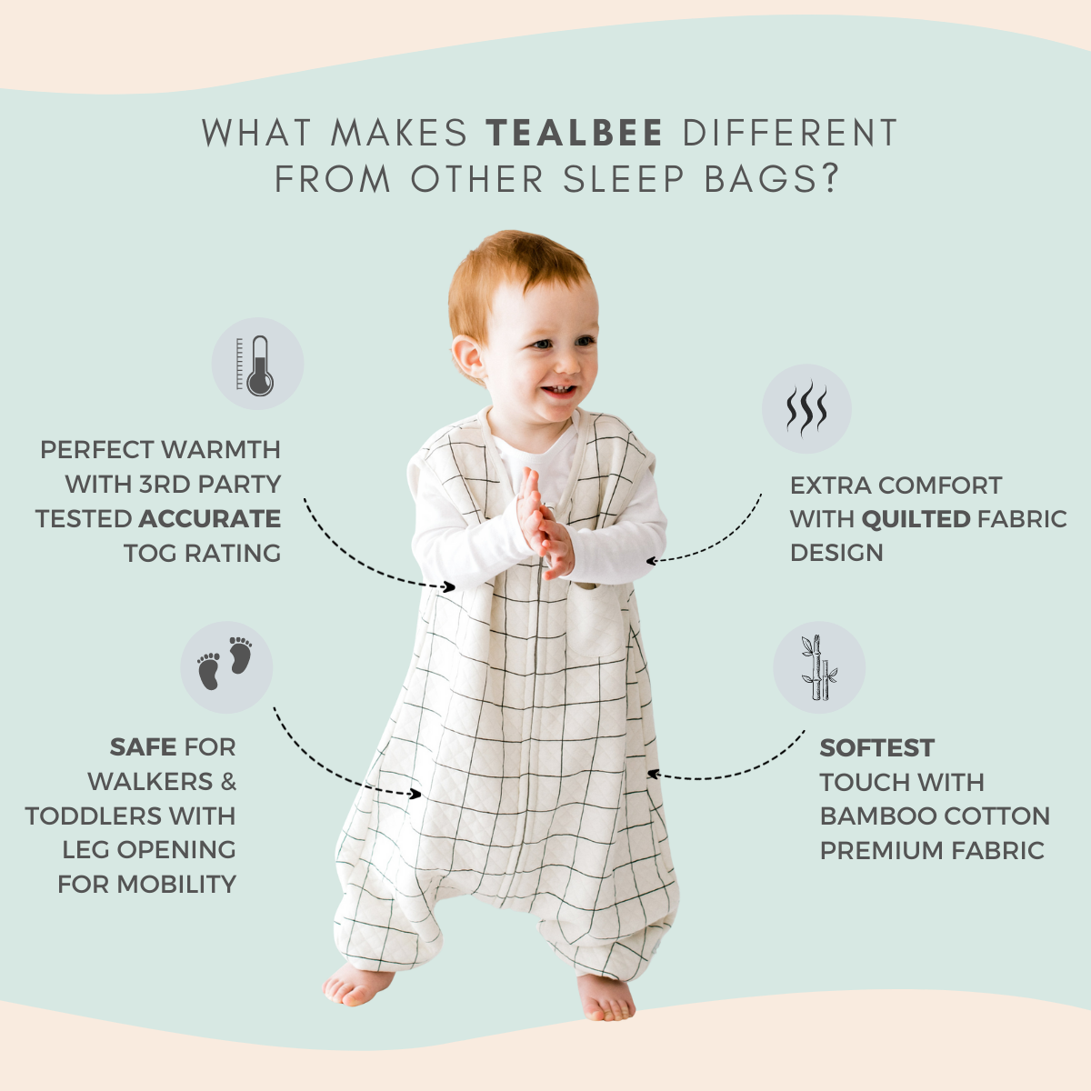 Toddler Sleepsack With Legs - 0.8 TOG Dreamsuit