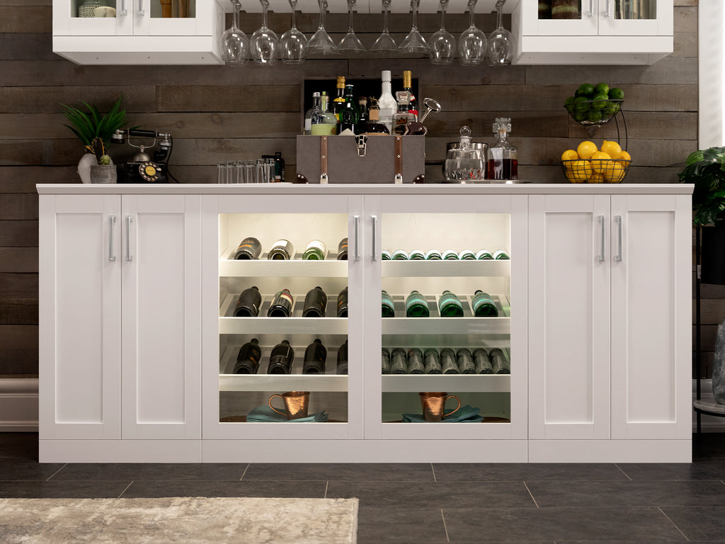 Home Bar Double Display Cabinet 42 Newage Products