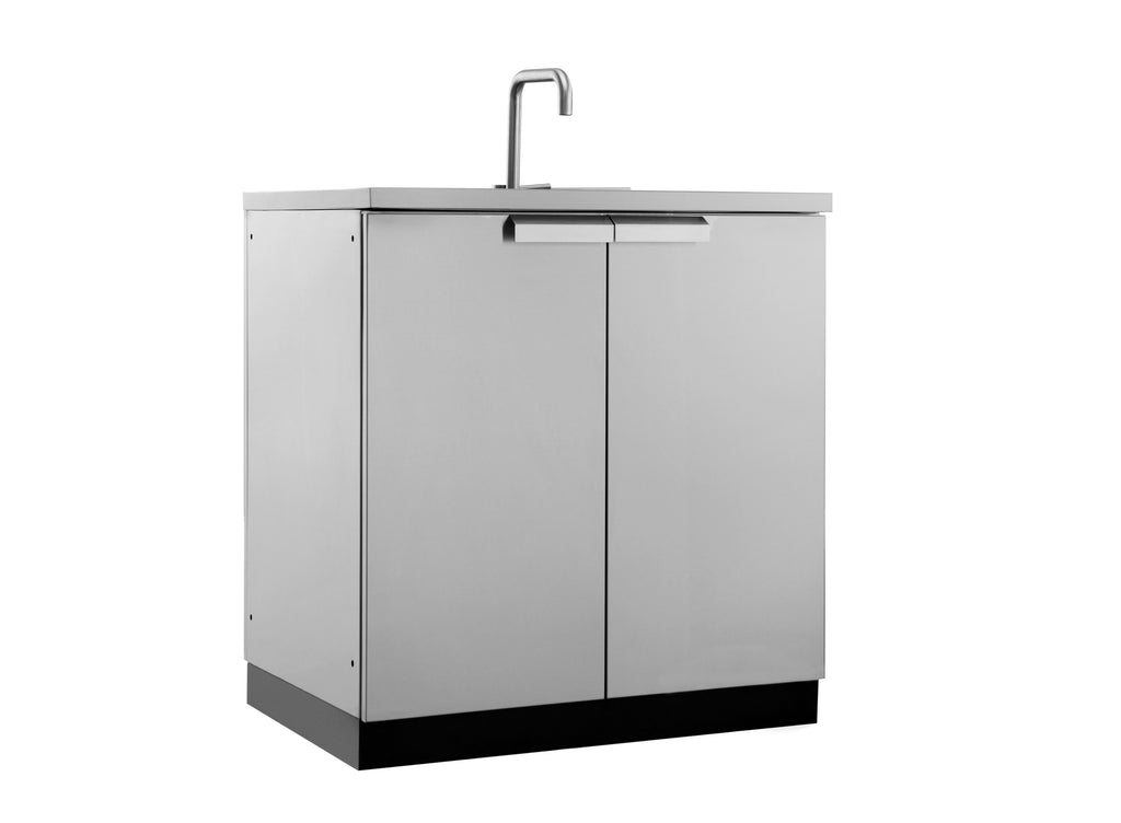 outdoor kitchen stainless steel sink cabinet