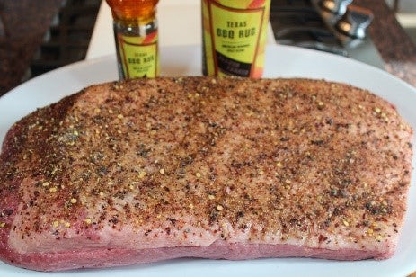 Beef brisket with Texas BBQ Rub