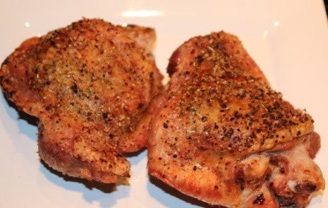 Oven roasted turkey thighs