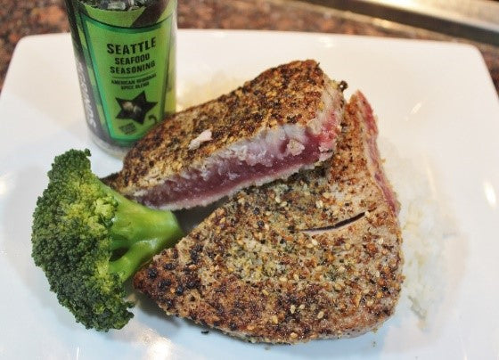 Seared Ahi Tuna with Seattle Seafood Seasoning