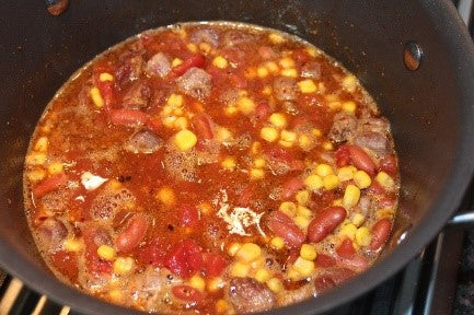 Southwest Chili simmering.