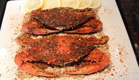 Steamed Blue Crabs