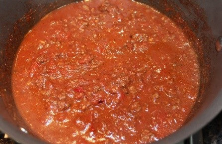 Cincinnati Chili simmering