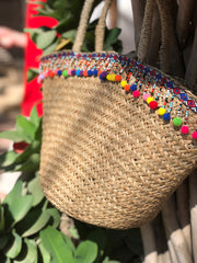 Pom Pom Woven Sayulita Purse