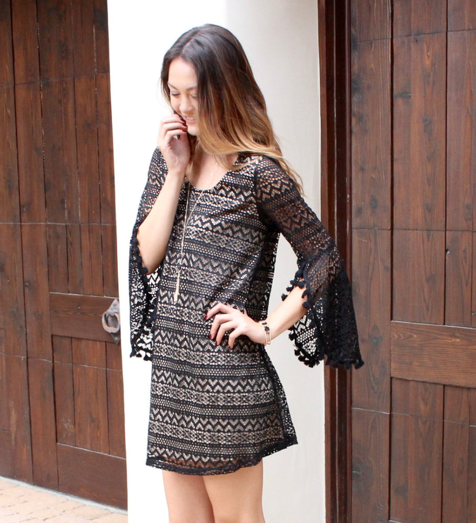 Brooklyn Geometric Lace Dress