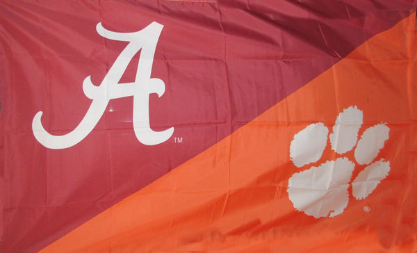 Alabama & Clemson House Divided Flag