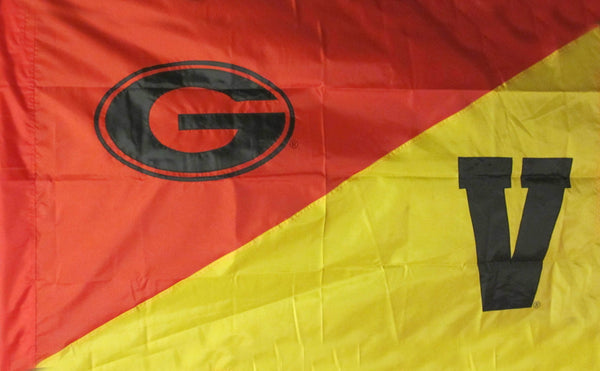 Georgia & Vanderbilt Hand Sewn Flag