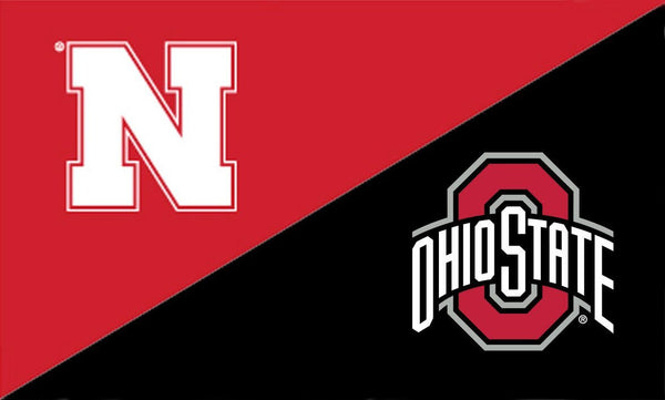 Nebraska and The Ohio State University House Divided Flag