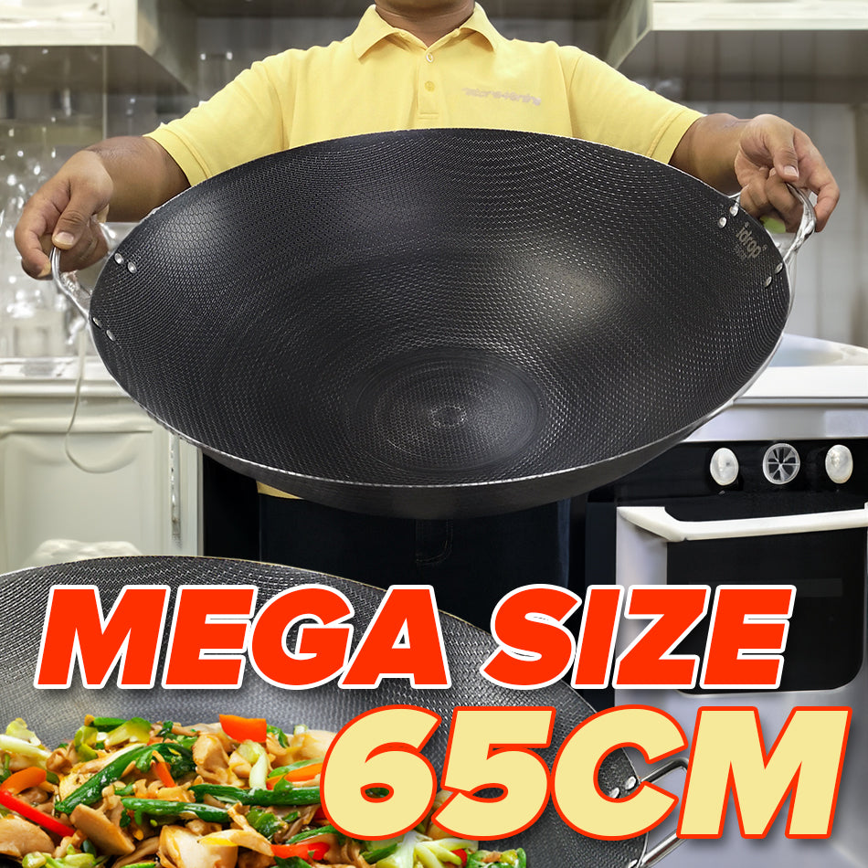 idrop PRE ORDER [ 50 / 60 / 70 / 80CM ] EXTRA LARGE Cooking Wok Thick