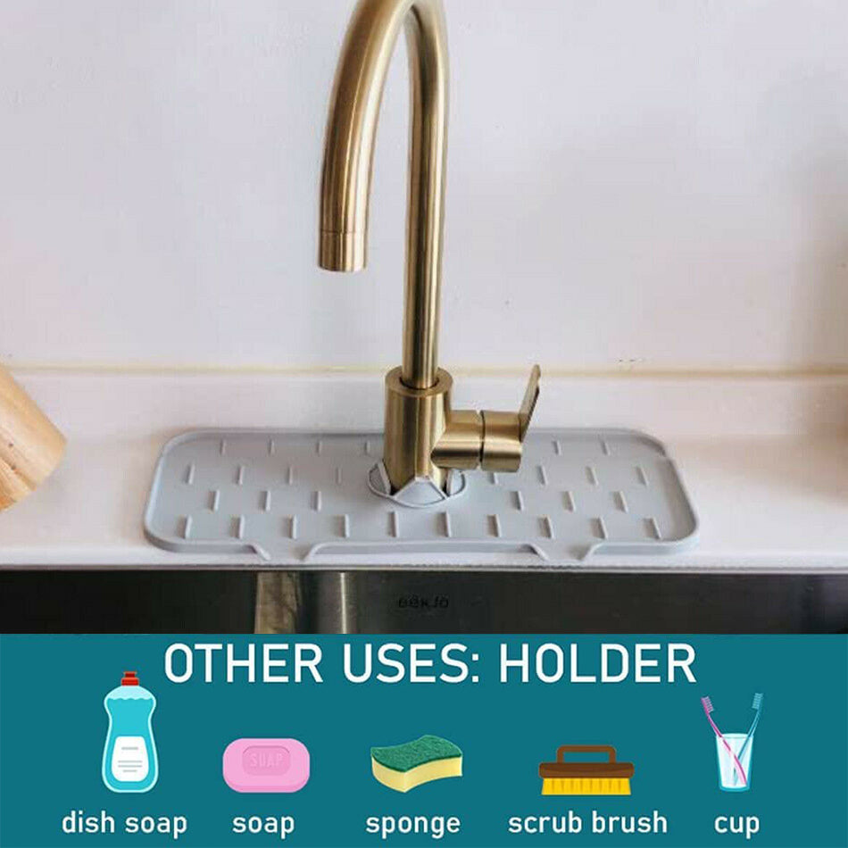 1pc Tap Water Dripping Pad, Hand Basin Drain Splash Guard, Multifunctional Sink  Draining Water Board