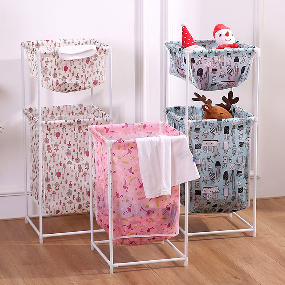 2 layer 2/ Laundry Basket Large Capacity Waterproof Fabric - Temu