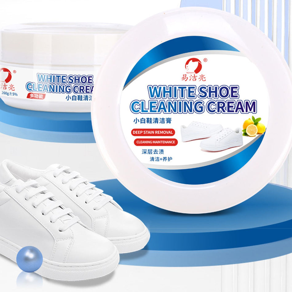 idrop [ 260g ] White Shoe Cleaning Cream / Pencuci Pembersih Kasut Kri