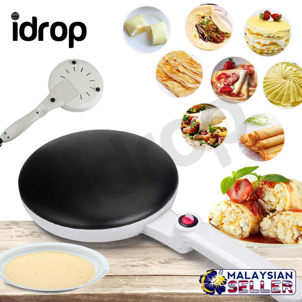 idrop [ 20CM ] Crepe Maker Nonstick Coating 650W / Alat Masak Crepe /