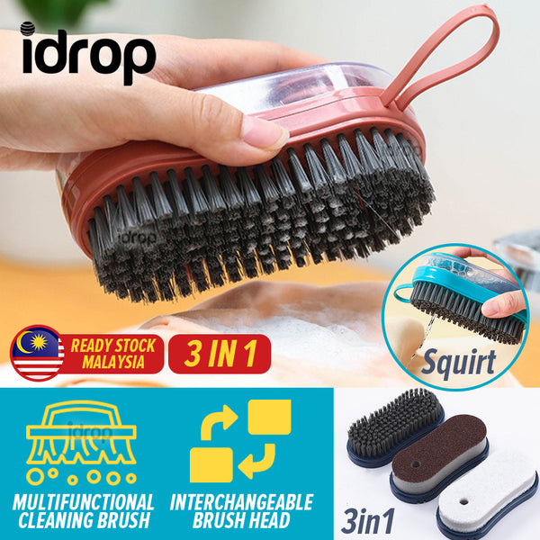 idrop [ 3 IN 1 ] Multifunction Cleaning Brush / Berus 3 Dalam 1 Pelbag