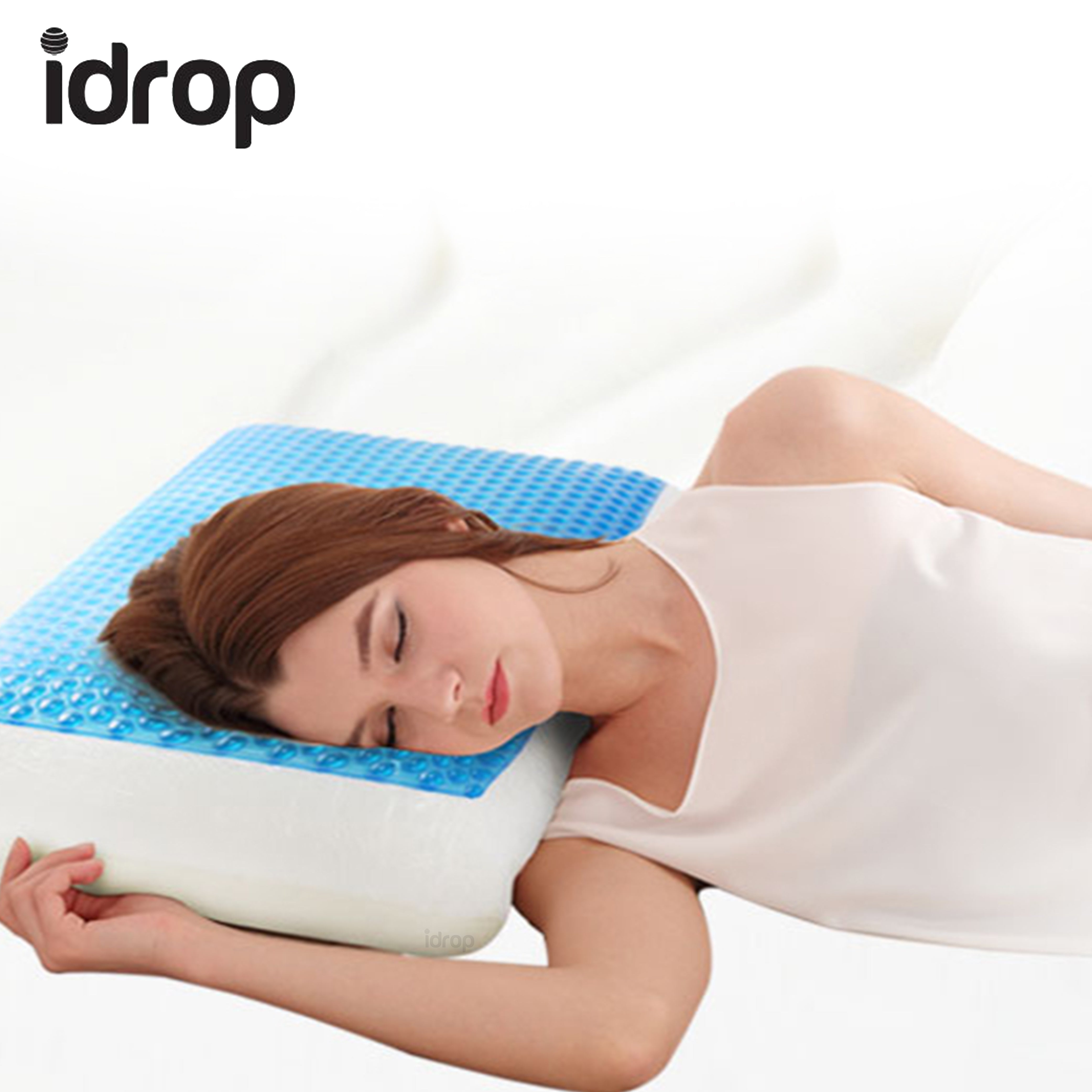 idrop Soft Cool Memory Foam pillow with cool gel for a ...