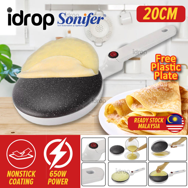 RAF Electric Crepe Maker 20cm Non-Stick Household Pancake Machine Portable  Multi-Function Breakfast Maker