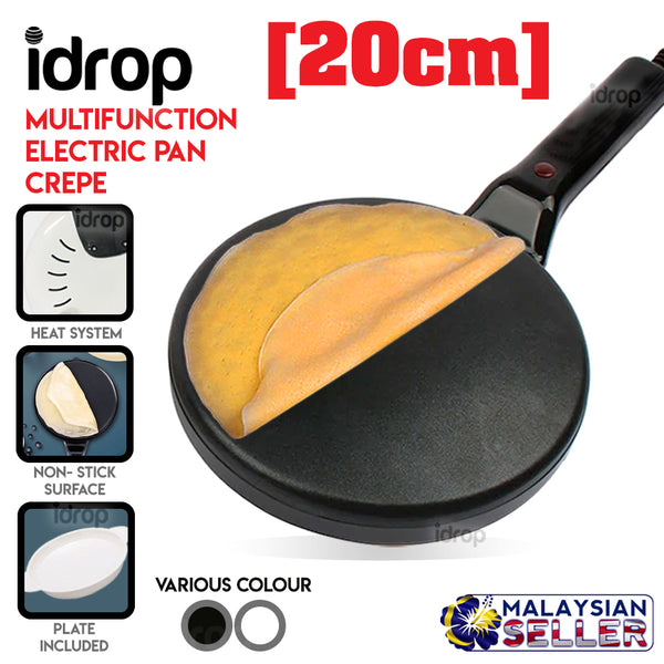 idrop [ 20CM ] Crepe Maker Nonstick Coating 650W / Alat Masak Crepe /