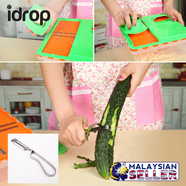 idrop Plum Bossom Onion Vegetable Shredder Slicer Cutter / Pemotong Pe