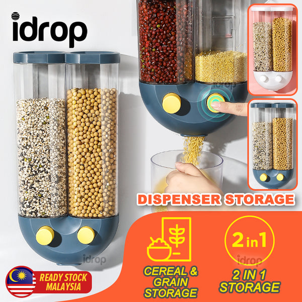 1pc Cereal Machine, Kitchen Cereal Storage Tank, Oatmeal Dried Fruit Snacks  Storage Tank, Dry Food Dispenser