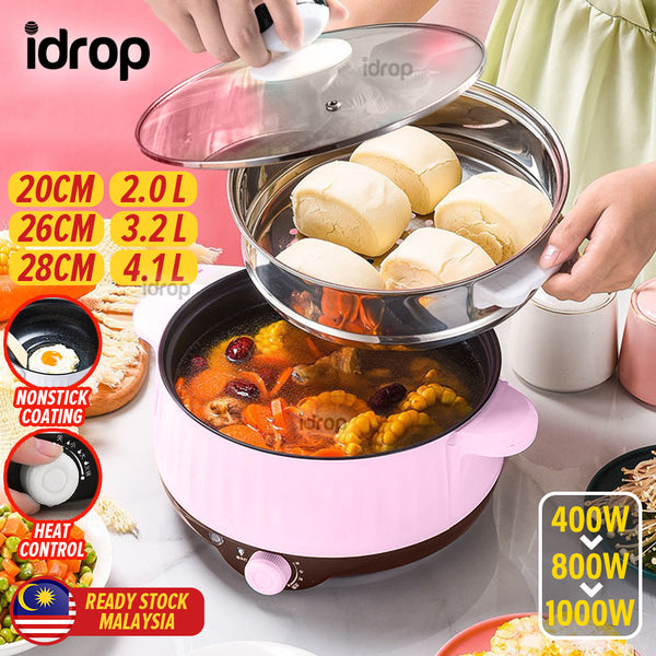 idrop [ 20CM ] Crepe Maker Nonstick Coating 650W / Alat Masak Crepe /