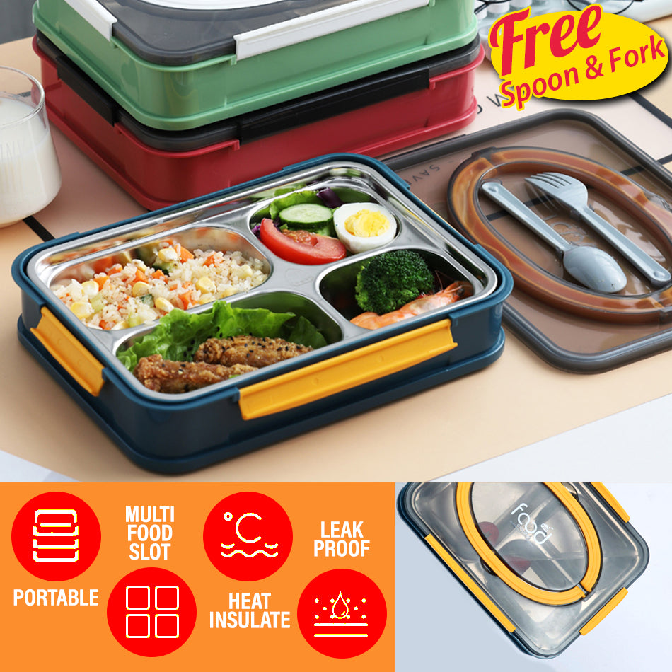 idrop Portable Leakproof Food Eating Lunchbox with Heat Insulation Inn ...