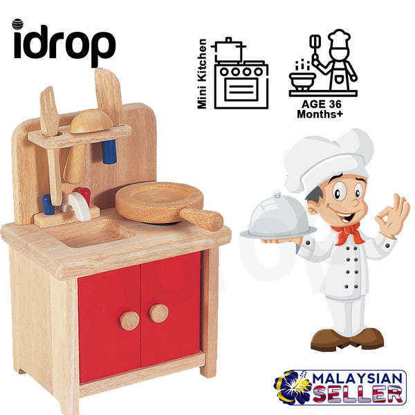 mini wooden kitchen toy