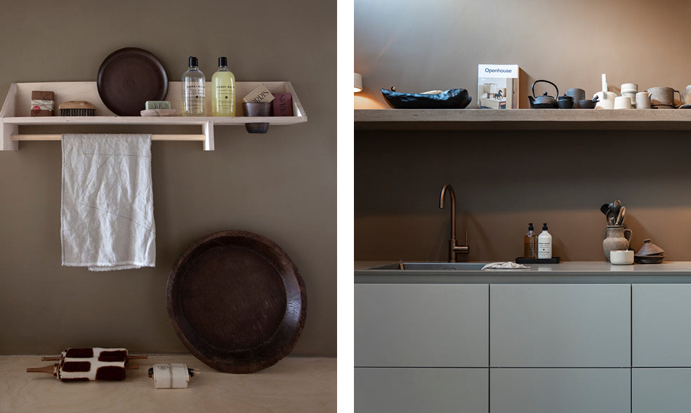 Laundry and kitchen with Bondi Wash products