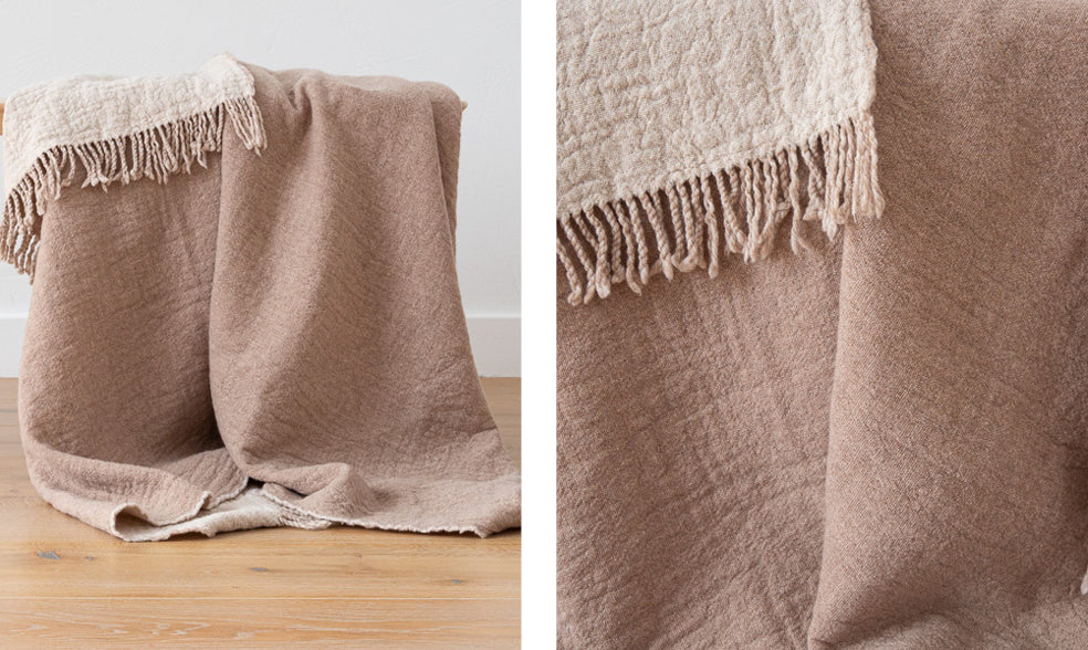 LinenMe Merino Wool Throw