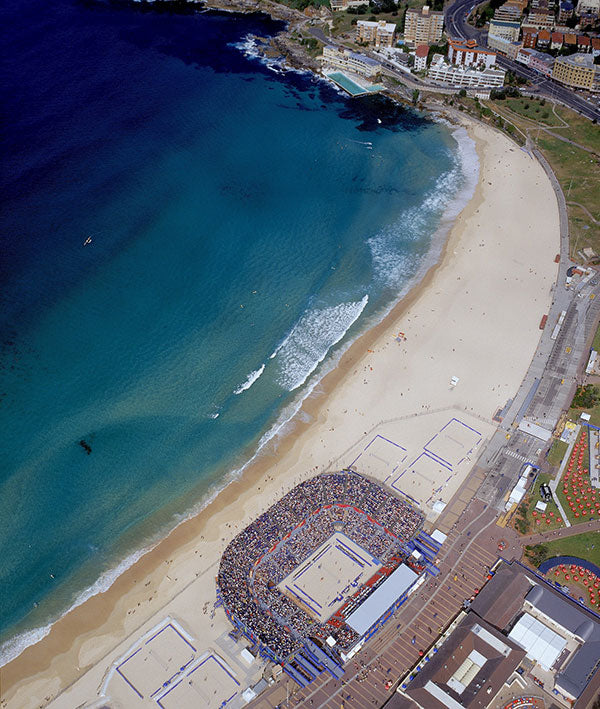 The volleyball arena for the Sydney Olympics, Bondi Beach 2000