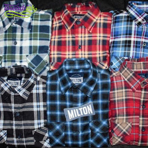 Milton Mens Closed Front Flannelette Shirt 6703L | Thread and Ink Workwear