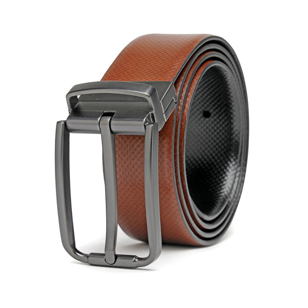 Man BROWN T Timeless Reversible Belt in Suede XCMCQR55100CVQ950531