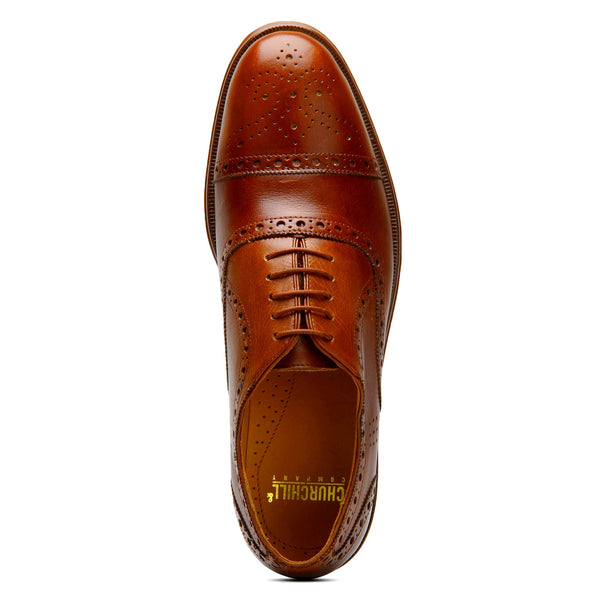 Churchillshoes: Brogue Oxford leather shoe online - Men formal shoes ...