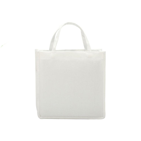 4Pcs Non-Woven Sublimation Blank Tote Bag 33cmx26cm Plain White Shopping  Bags