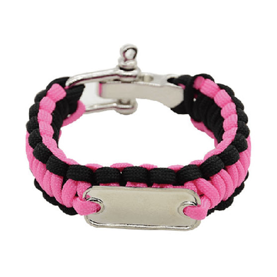 pink paracord bracelet