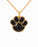 Gold Plated Onyx Paw Cremation Jewelry-Jewelry-Cremation Keepsakes-Afterlife Essentials