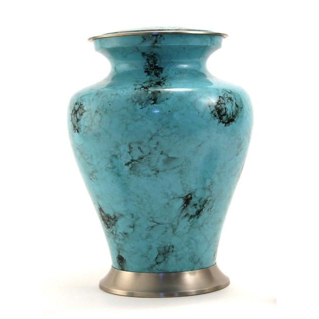 Glenwood Blue Marble Largeadult Cremation Urn — Afterlife Essentials 