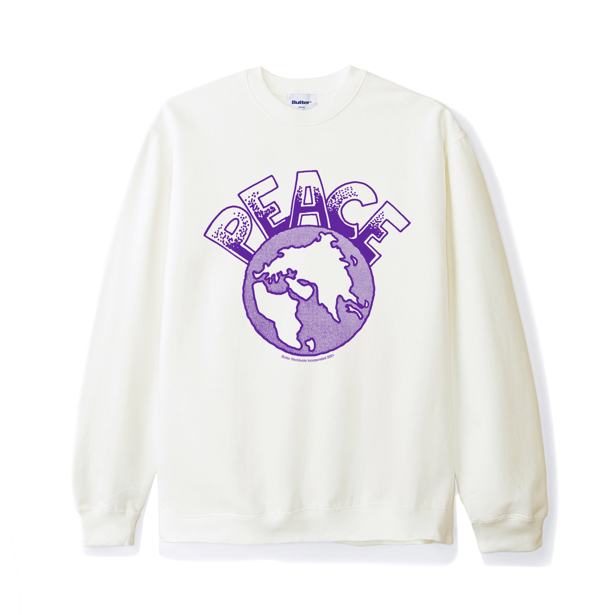 [BAUF] Peace Numbering Sweatshirt /追跡付 Peace On Earth Crewneck Sweatshirt – Butter Goods
