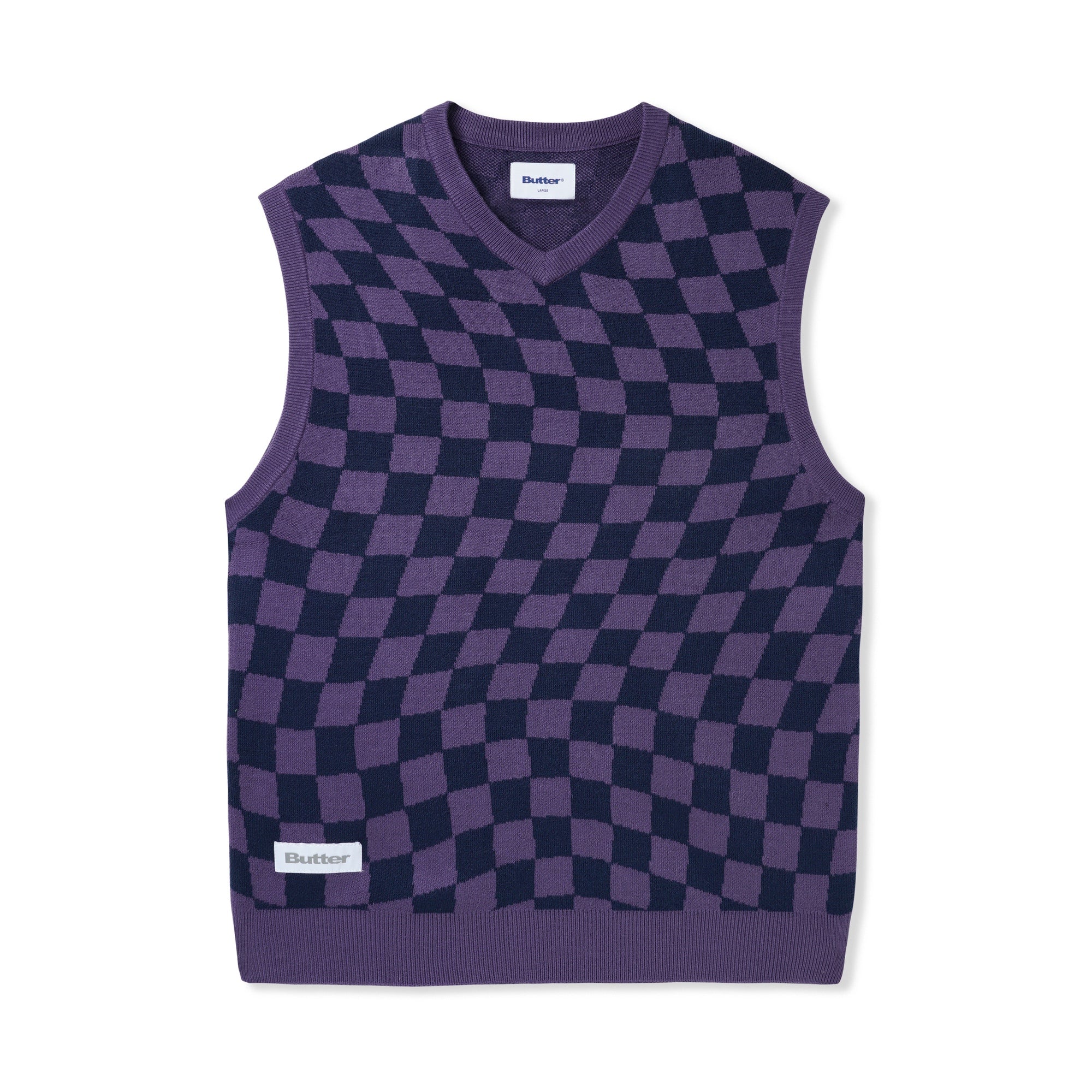 Checker Knit Vest – Butter Goods