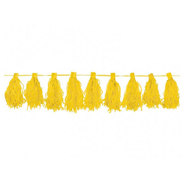 yellow tassel garland