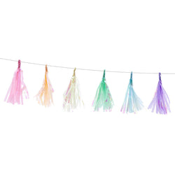 pastel tassel garland