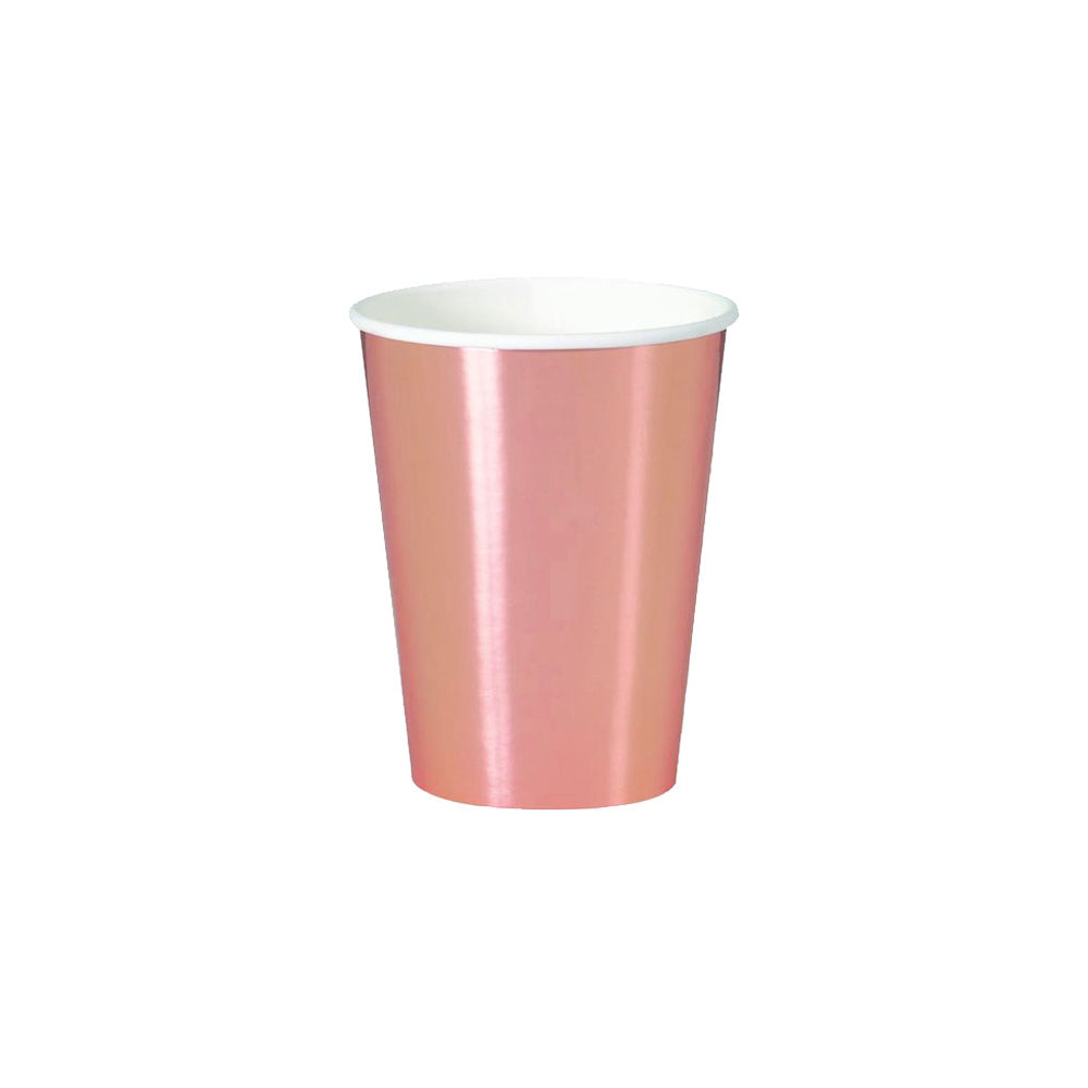 Rose Gold Large Paper Cups  Party Cups Unique - Hello Party