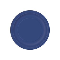 navy paper plates and napkins