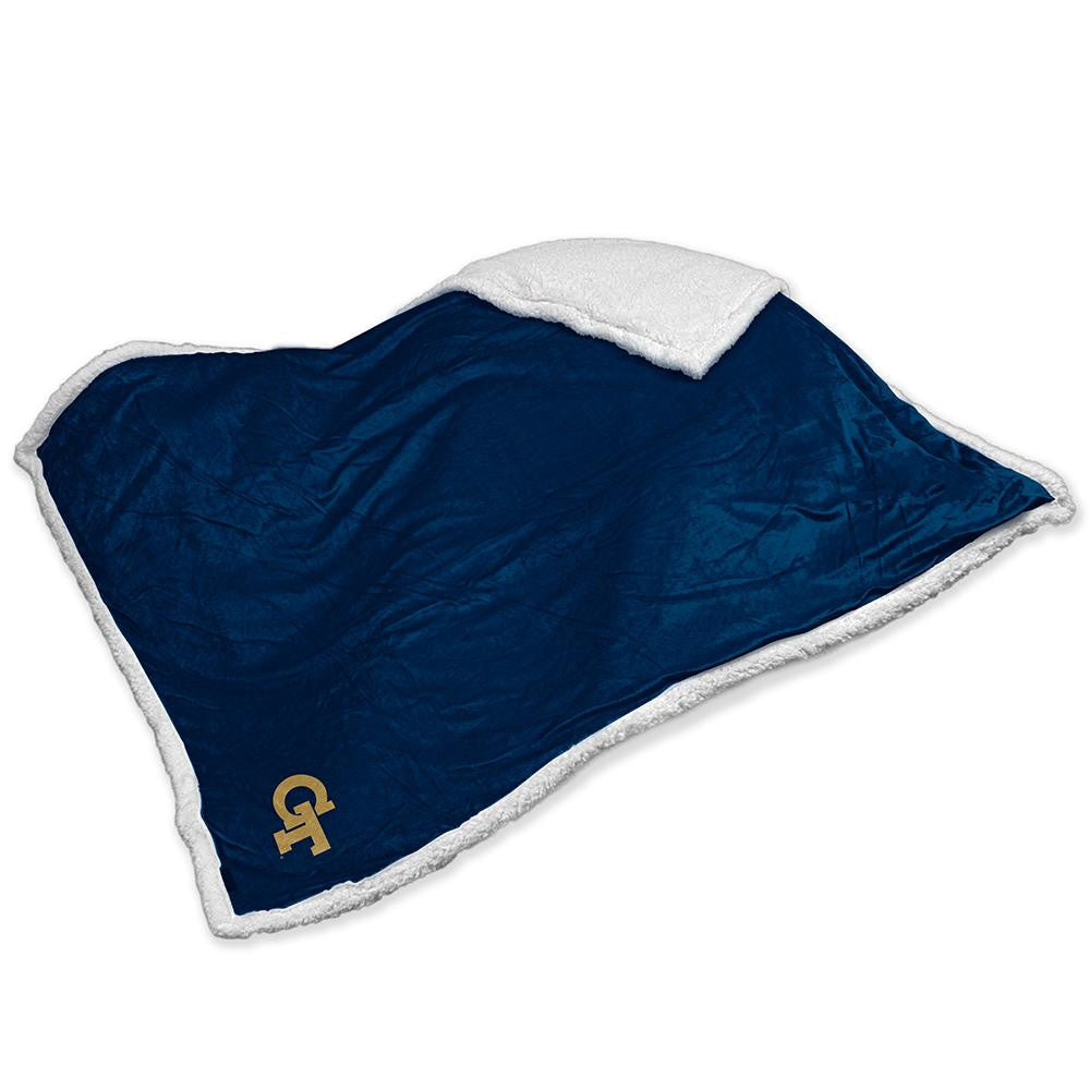Georgia Tech Yellowjackets NCAA Soft Plush Sherpa Throw Blanket (50in x 60in)
